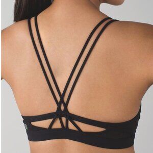 Lululemon Make A Move‎ Bra – Black, Strappy Back SZ 8